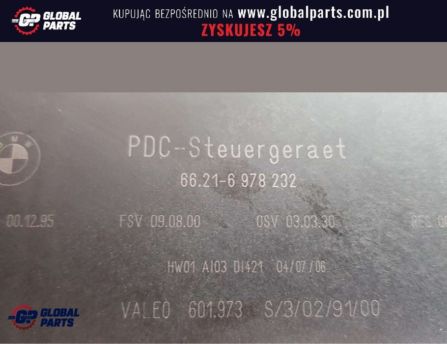 BMW E60 E61 E63 E65 Moduł Sterownik PDC Parkowania