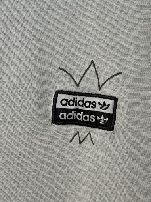Koszulka Adidas L szara logowana RYV tshirt modna