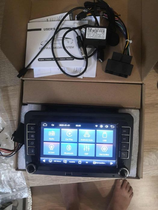 Автомагнітола МР5плеєр CarPlay Android avto volkswagen passat golf
