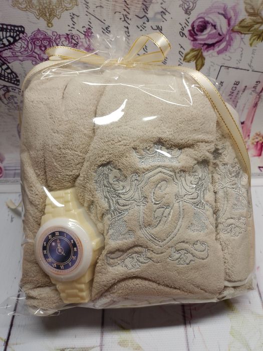 Набір подарунковий (чоловічий): мило ручної роботи і рушники