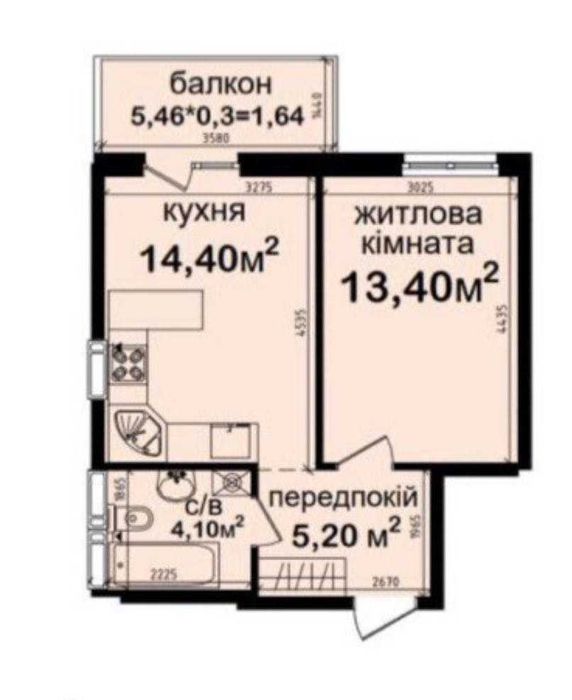 Продаж 1-кімн. квартири по вул. Академіка Заболотного