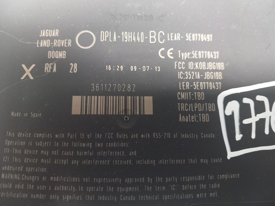 Módulo genérico LAND ROVER Discovery IV (L319)