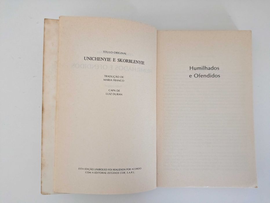 Humilhados e ofendidos, Dostoievski
