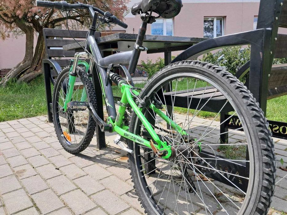 Rower dziecięcy 24 cale – amortyzator, 18 biegów, dobry stan