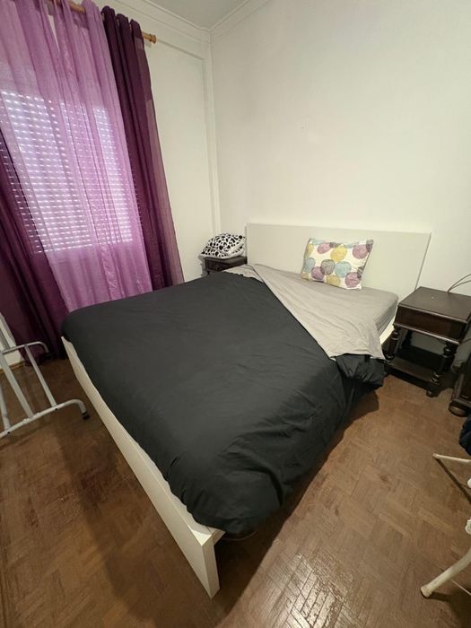 Cama IKEA MALM 160x200 + colchão VALEVAG