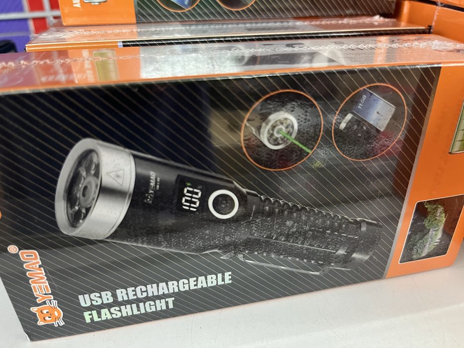 Lanterna led com laser verde distancia ilimitada