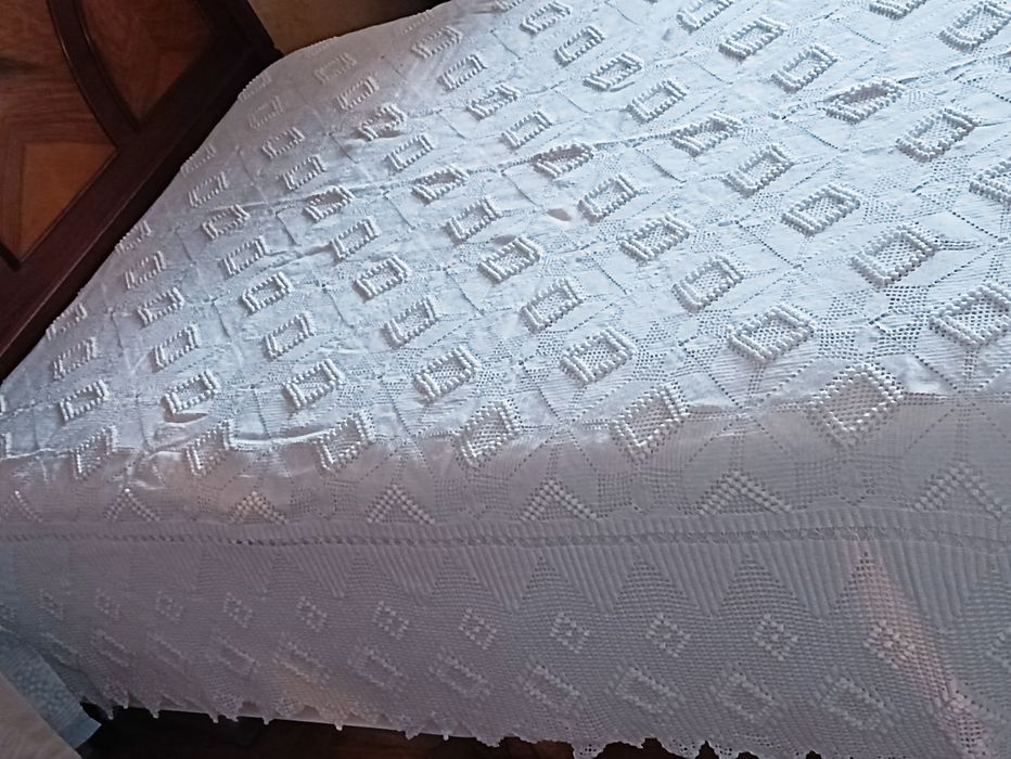 Colcha Renda Artesanal de Casal