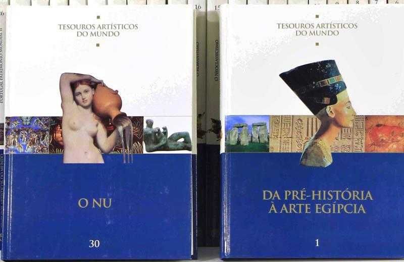 Coleção "Tesouros Artísticos do Mundo" 30 VOLUMES Completa -> NOVO