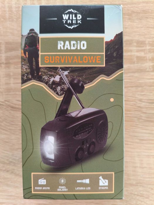 Radio AM/FM surwiwalowe solarne Wild Trek