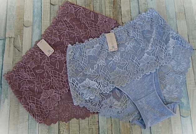 Miego / pakiet 2 szt. /  majtki bawełniane  4XL  szare cynamonowe