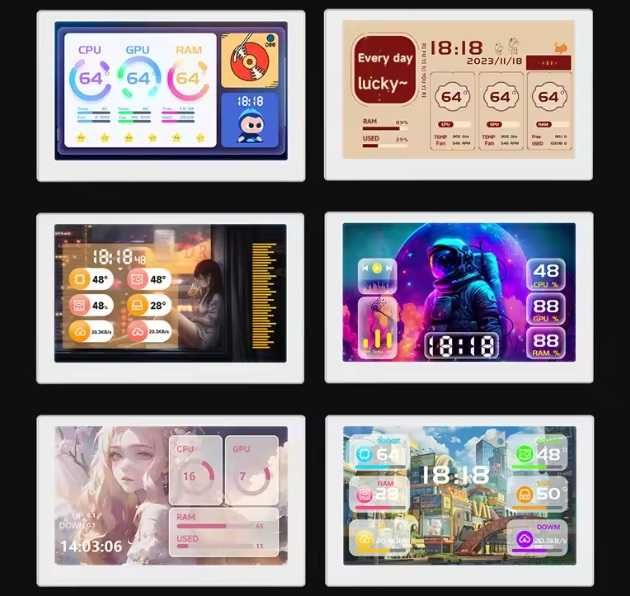 5-дюймовый USB-монитор Waveshare с IPS-дисплеем 800x480