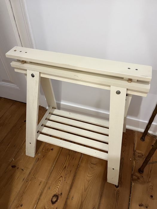 Cavalete IKEA branco madeira maciça