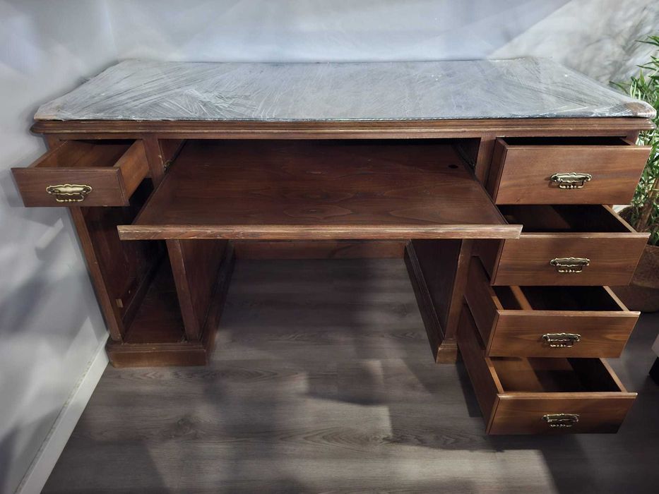 Secretaria vintage em carvalho maciço