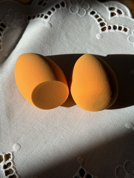 Zestaw beauty blender gąbeczek do makijażu pomarańczowe Gąbka