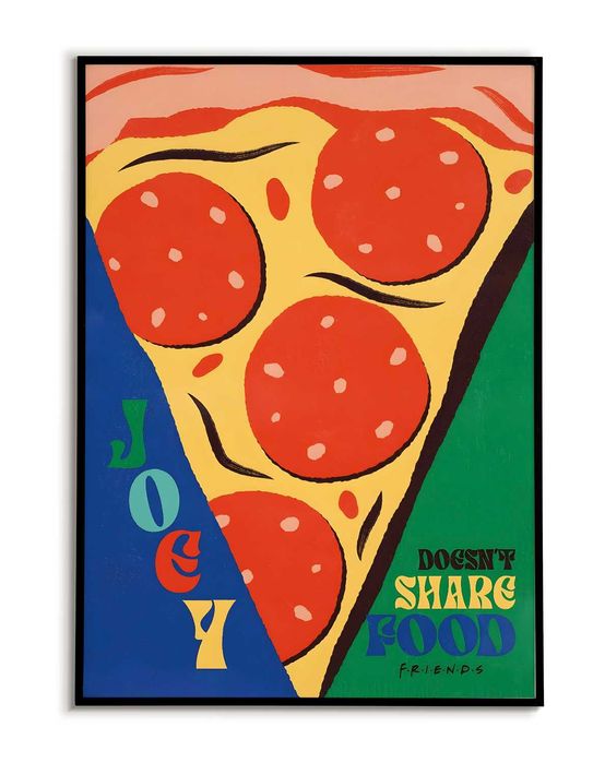 Vintage Plakat A3 Przyjaciele kultowe cytaty