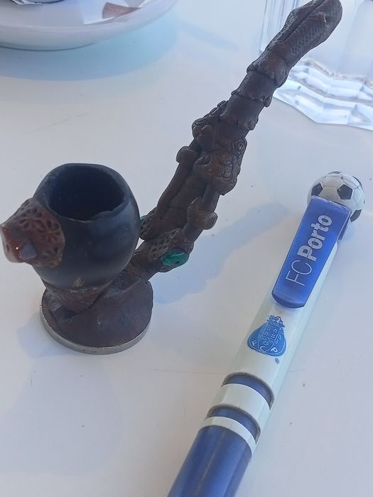 Cachimbo pouco comum e caneta colecionável F.C.PORTO