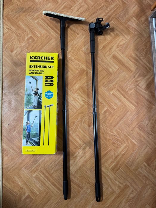 Віконний пилосос karcher wv 5 plus anniversary edition + подовжувачі, та миючий засіб