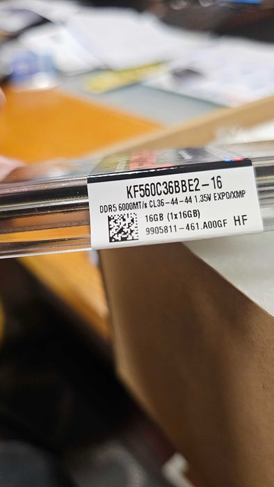 RAM Kingston DDR5 16GB CL36 6000MT/s DIMM FURY Beast Black EXPO