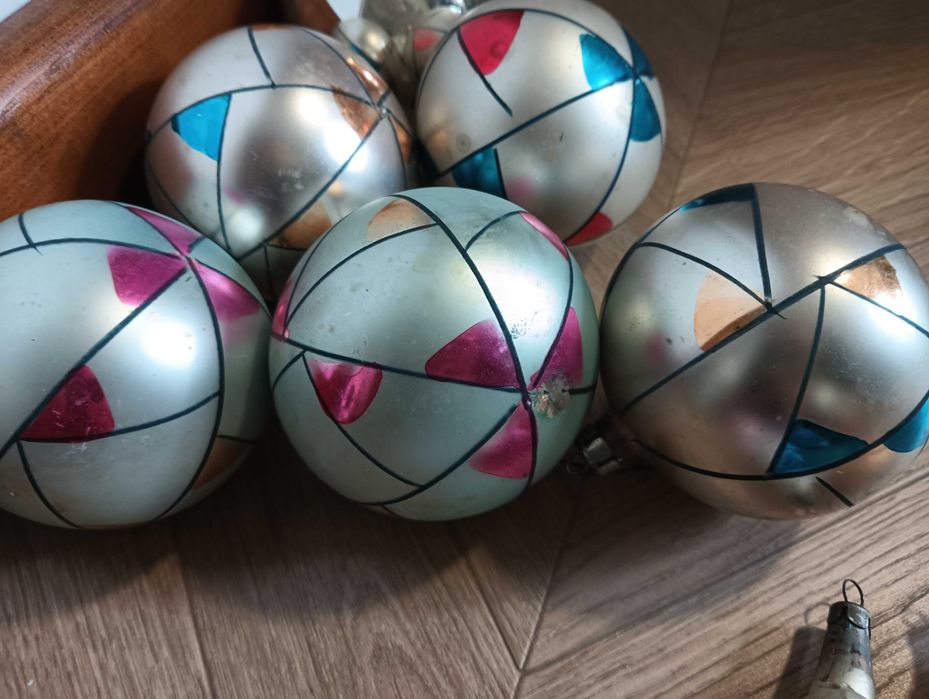 Bombki choinkowe zestaw stare świąteczne