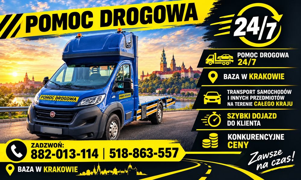 Pomoc Drogowa 24/7 Transport Samochodów i innych ładunków*Szybki dojazd*Bezpieczny Transport*Konkurencyjne Ceny*