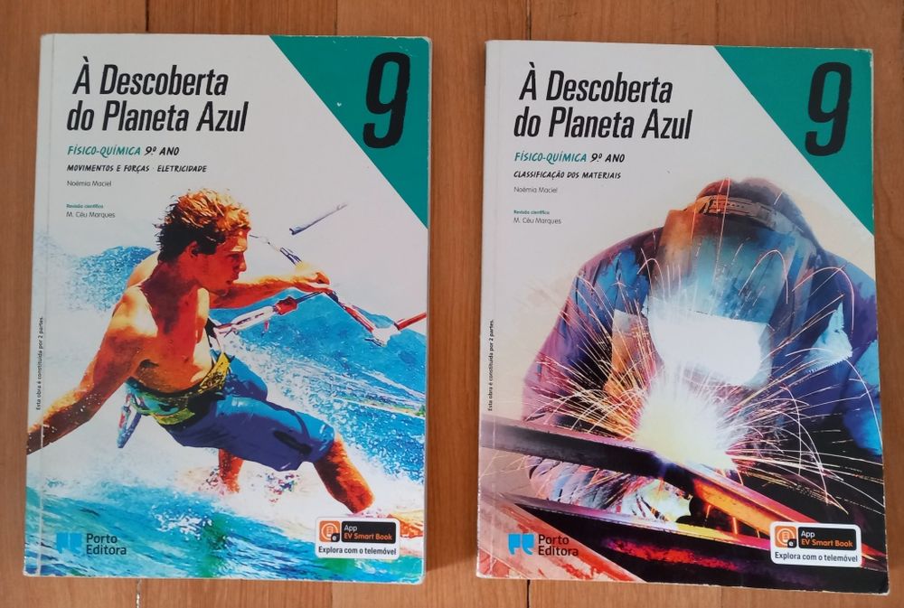 Manuais e cadernos de atividades 9° ano.