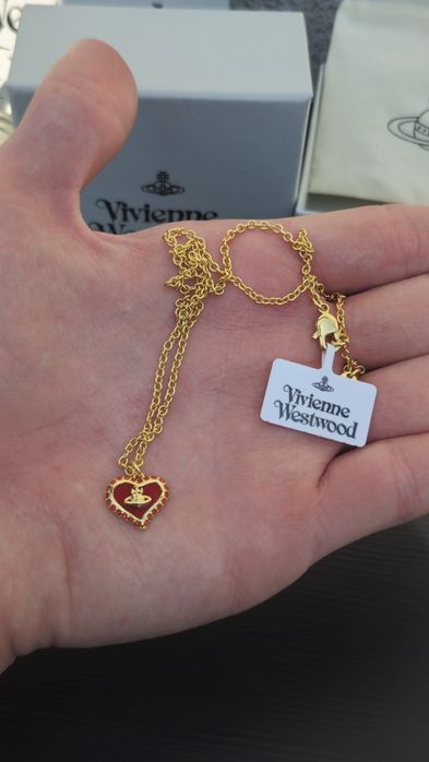 Прикраса Vivienne Westwood кулон серце. Срібний, золотий
