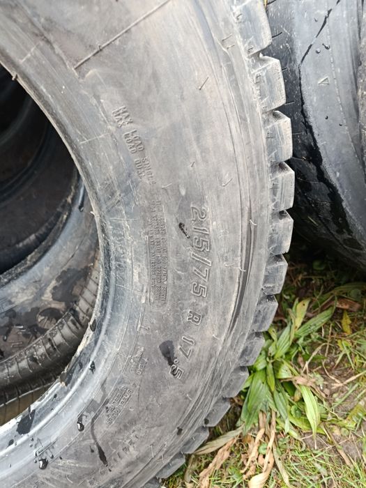 Opony 215/75R17.5 Napęd Przód Laweta Firestone Conti Bridgestone 90%