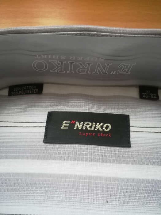 Продаю рубашку мужскую с коротким рукавом " E Nrico " Super Shirt