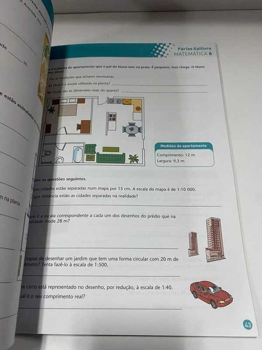 Manual escolar - Férias Gailivro 6 - Matemática