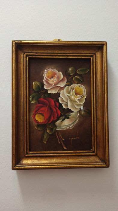Quadros pintados a óleo antigos