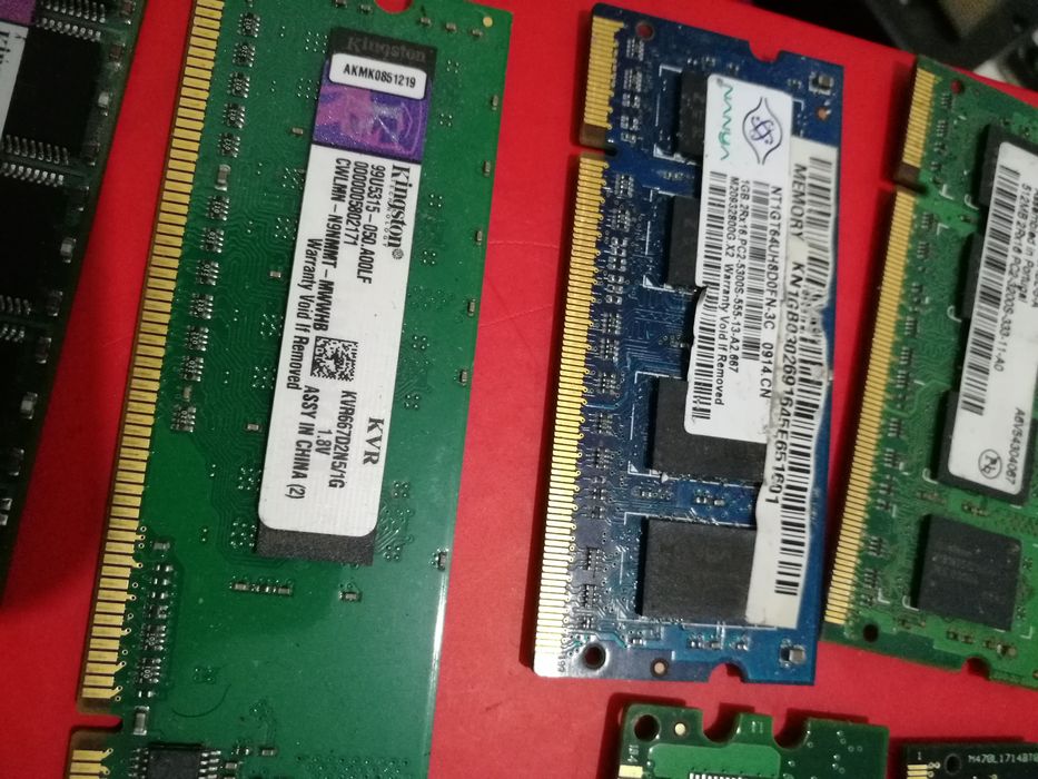 Memória RAM e placas wi fi