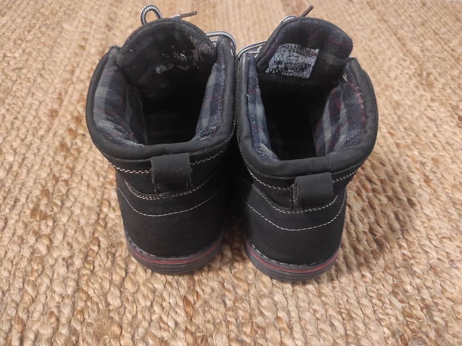 Buty zimowe zamszowe Gino Lanetti rozm. 44 wkładka 28cm za kostkę