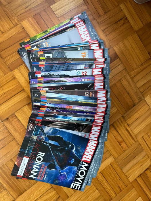 Lote 74 Figuras Marvel Movie Collection (Planeta DeAgostini) – Seladas + Revistas Inclui 10 XL