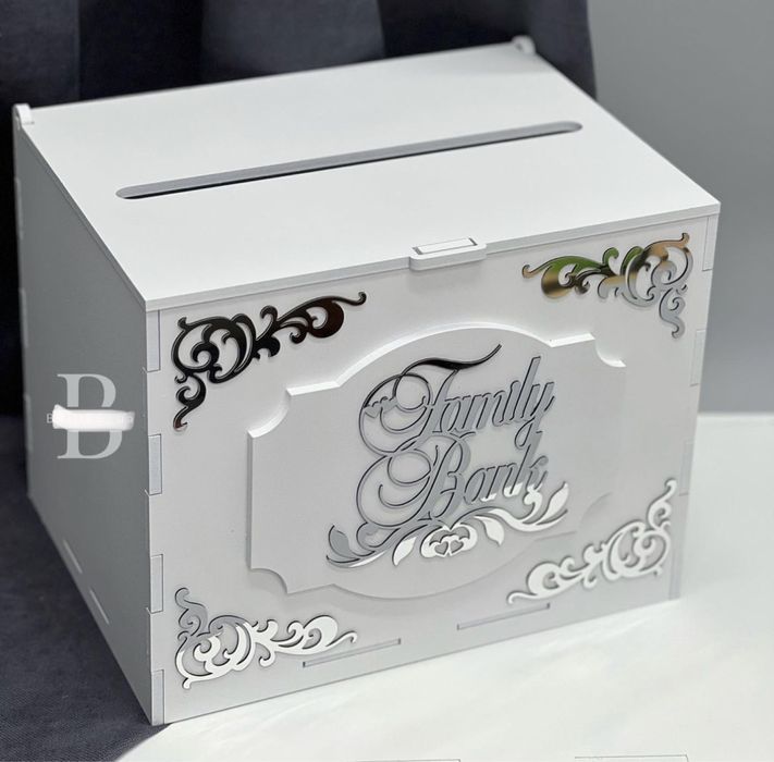 Скринька для грошей, весільний банк, шкатулка для грошей