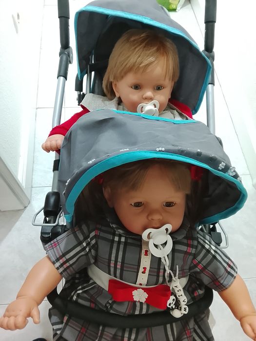 Bebê reborn e carrinho