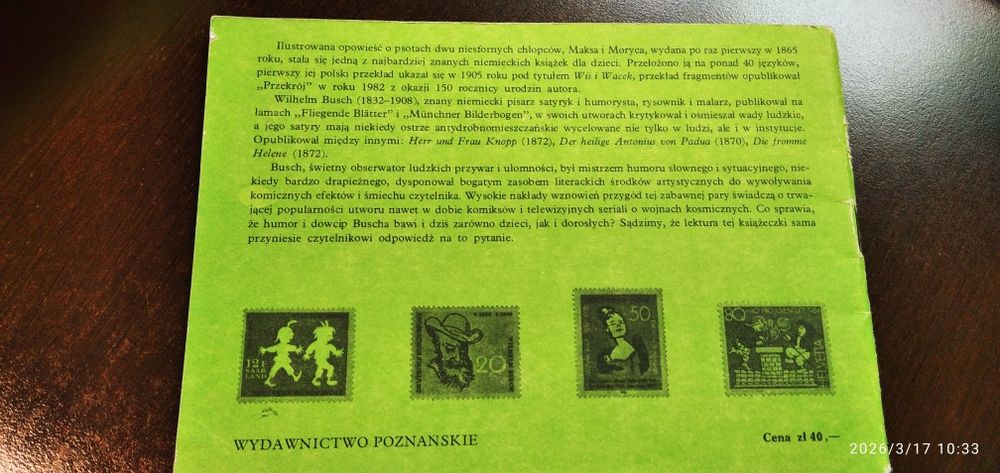 Komiks Maks i Moryc Wilhelm Busch