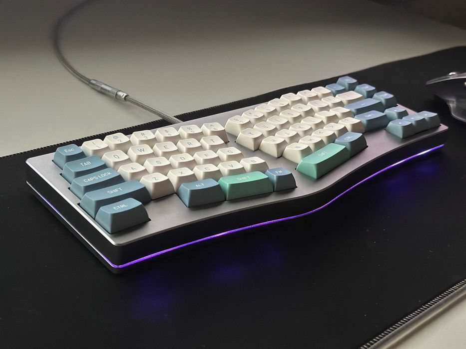 Teclado Mecânico YMDK Wings Alumínio Mill-Max HotSwap Custom Barebone
