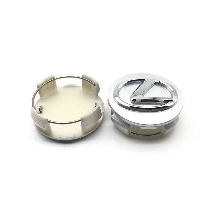 Centros/tampas de jante completos Lexus com 56, 60, 62, 65 e 68 mm