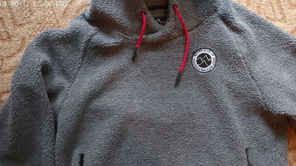 Bluza z Kapturem Varde Szara XL Nowa