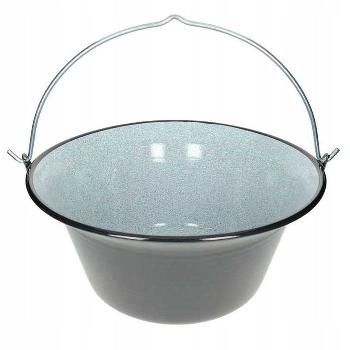 Kociołek misa garnek węgierski 14l na ognisko wiszący emaliowany !