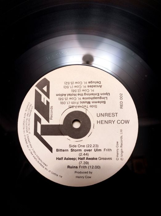 Виниловая пластинка Henry Cow - Unrest: 1 143 грн. - CD / DVD