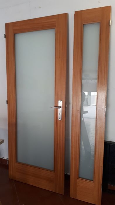 Porta interior em vidro fosco