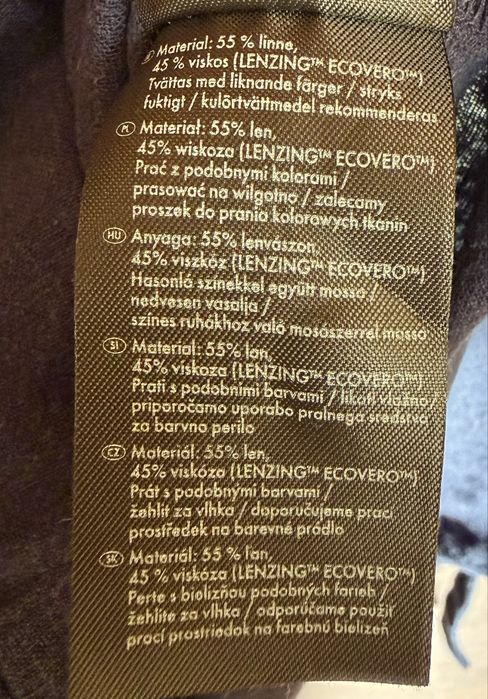 Sukienka lniana granatowa 34
