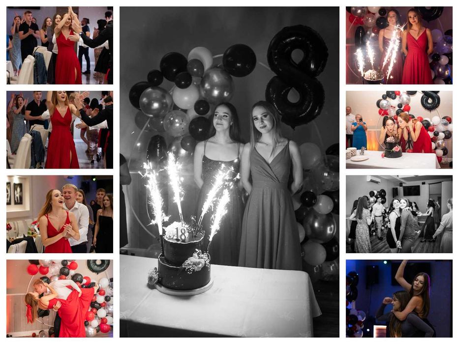 Fotograf na imprezę/osiemnastkę/wieczór panieński/urodziny