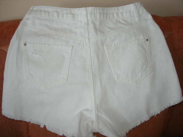 Spodenki szorty białe jeans rozmiar 36 Must have!