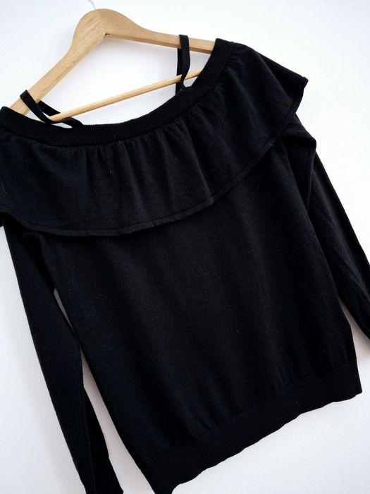 Little Remix sweter 100% wełna merino premium odkryte ramiona