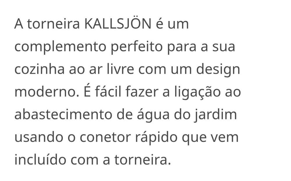 Torneira Kallssjön IKEA