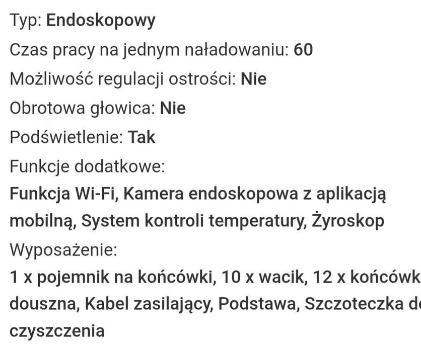 Otoskop z kamerą