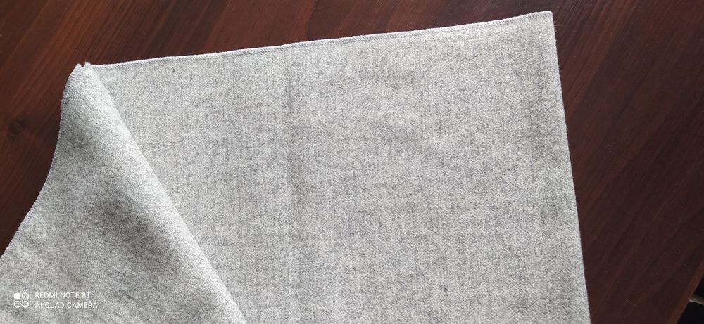 Шарф теплый, серый, зима