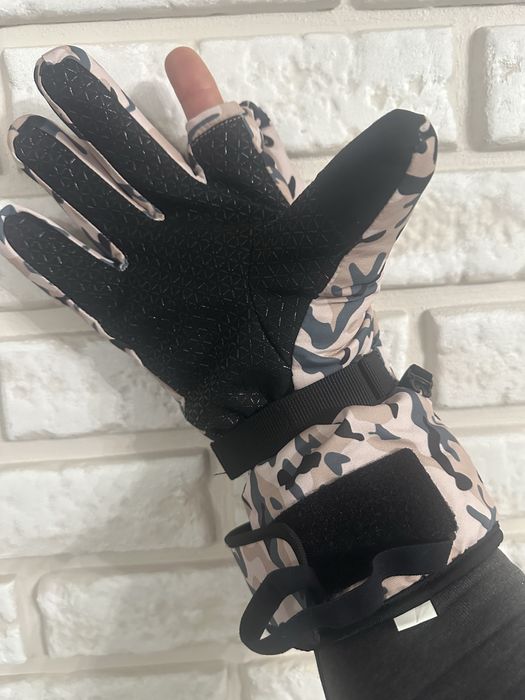 Рукавички з підігрівом зимові перчатки з повербанк камуфляжні